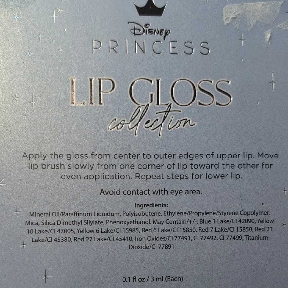 Disney Princess Set of 4 Lip Gloss Collection Cinderella - Picture 5 of 6